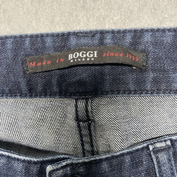 Boggi Milano Jeans Men's 32 Blue Slim Fit Distressed Denim - Picture 5 of 8